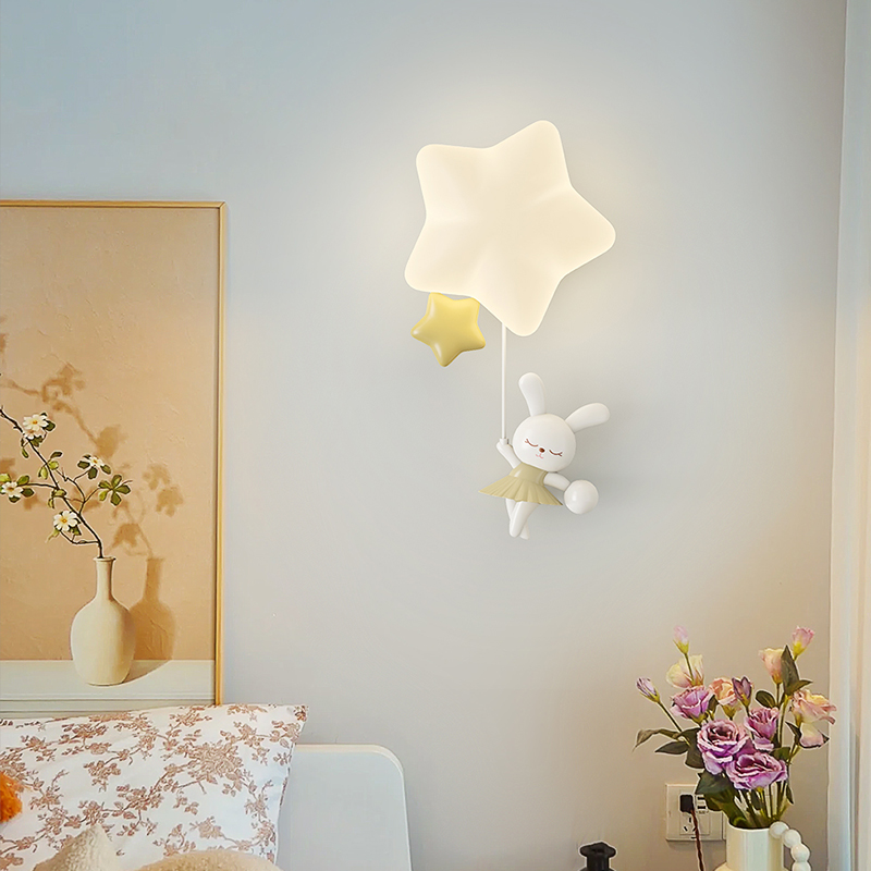 Baby Nursery Wall Lights - 部屋,子供部屋,ウサギ,トイレ用のロマンチックなウォールランプ