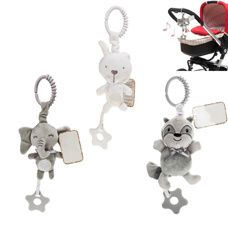 柔らかい幼児ベビーベッドベッドベビーカー携帯ぶら下げガラガラ - Baby Nursery Trolley のレビューと価格