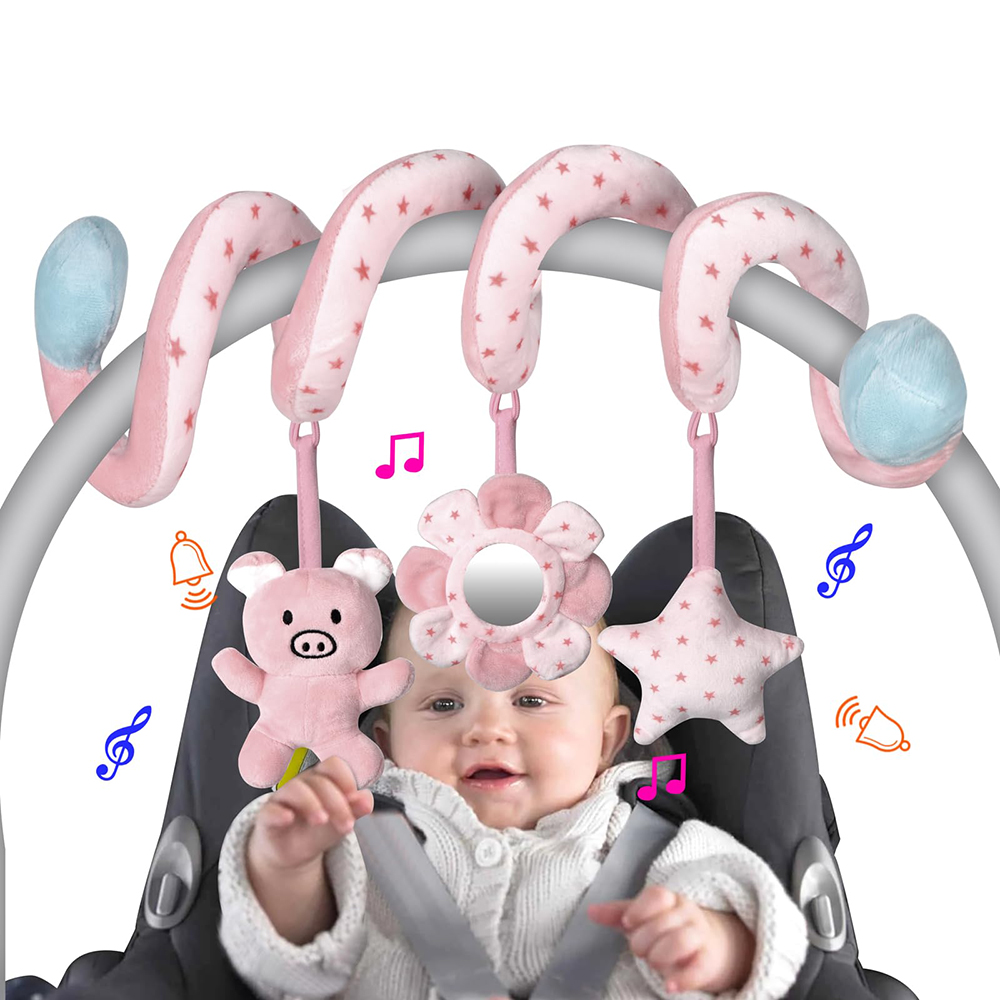 カーシート幼児ベビースパイラルアクティビティぶら下げおもちゃ - Baby Nursery Trolley のレビューと価格