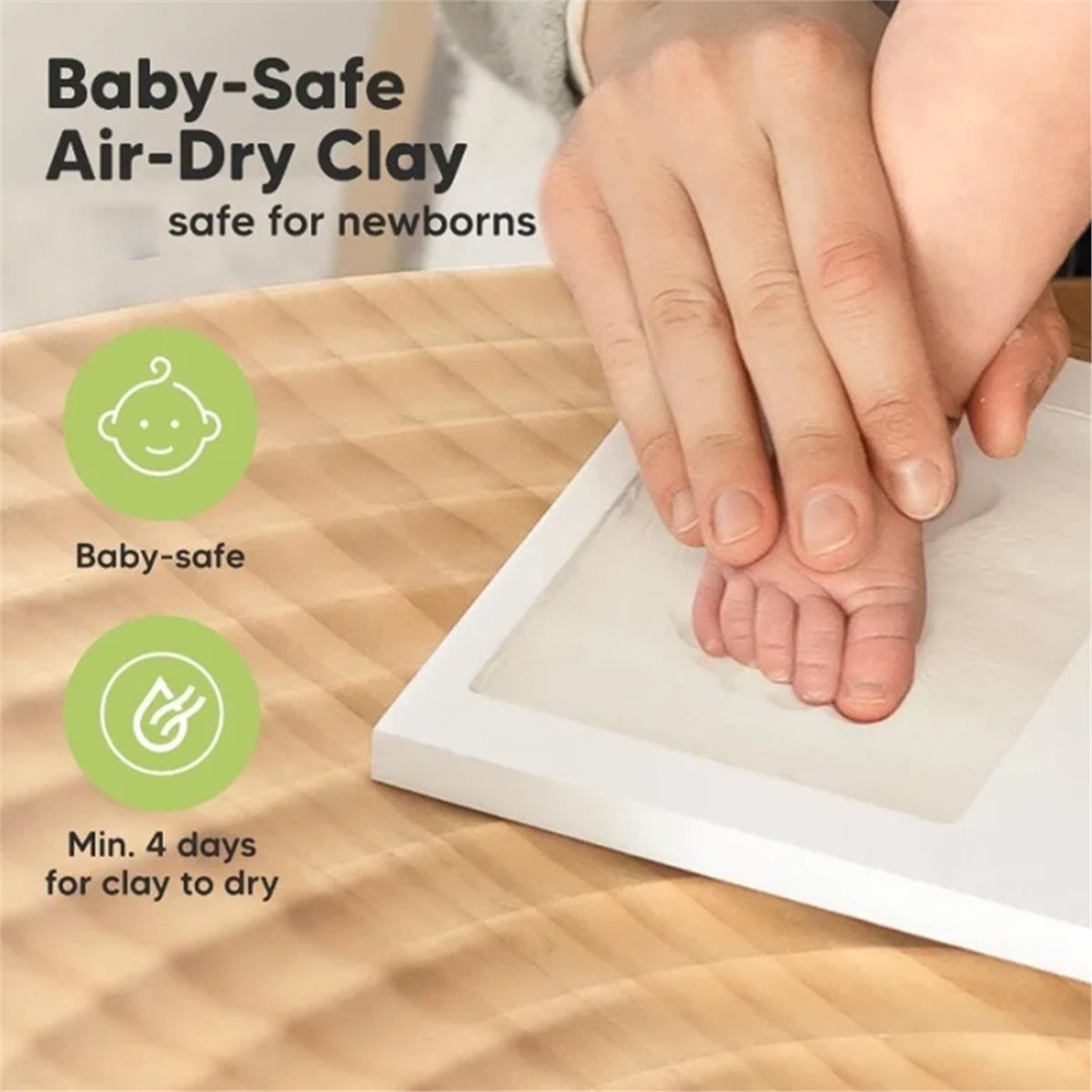 Y69A 赤ちゃんの手形・足形記念品キット - 保育園の装飾 - Baby Nursery Frames のレビューと価格